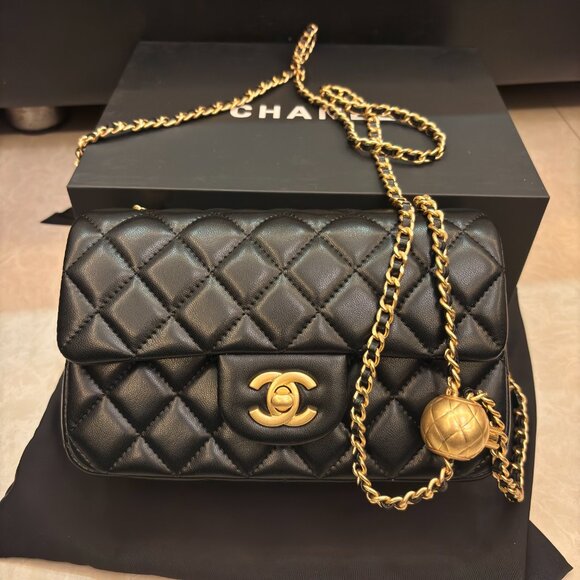 Chanel classic black love bag - Picture 3 of 10